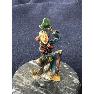 Silver‎ Plated Genuine Pewter Vintage Clown Figurines
